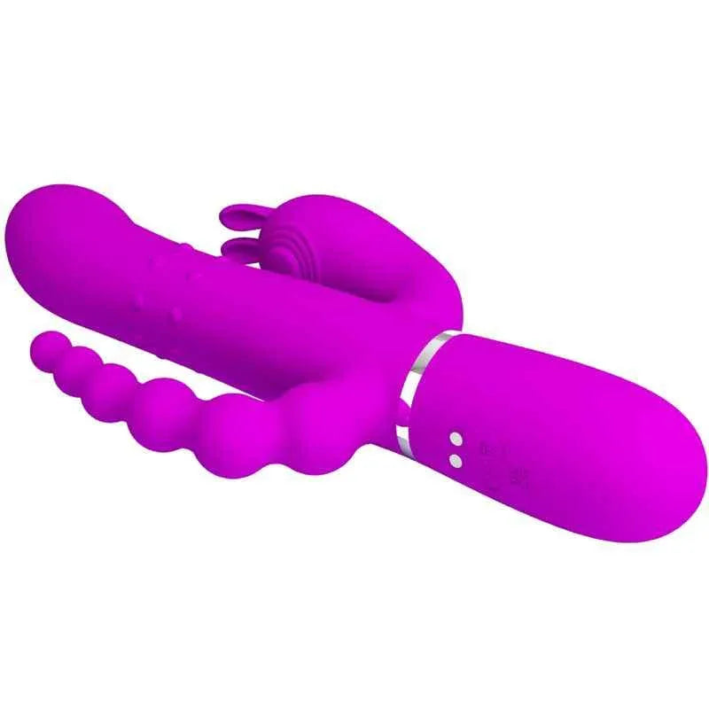 PRETTY LOVE - CAMMY TRIPLE VIBRATOR MULTIFUNKTION 4 IN 1 ROSA - Vanelion Paradise