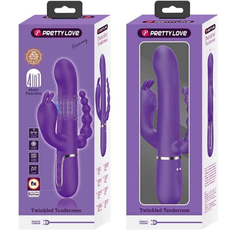 PRETTY LOVE - CAMMY TRIPLE VIBRATOR MULTIFUNKTION 4 IN 1 LILA - Vanelion Paradise