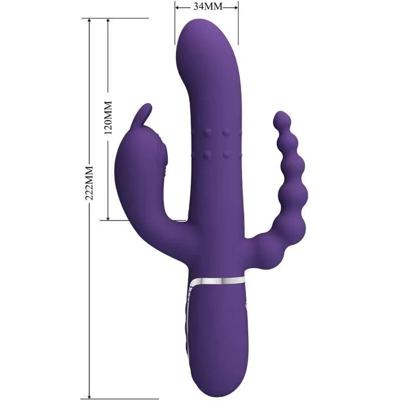 PRETTY LOVE - CAMMY TRIPLE VIBRATOR MULTIFUNKTION 4 IN 1 LILA - Vanelion Paradise