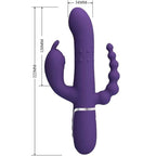 PRETTY LOVE - CAMMY TRIPLE VIBRATOR MULTIFUNKTION 4 IN 1 LILA - Vanelion Paradise