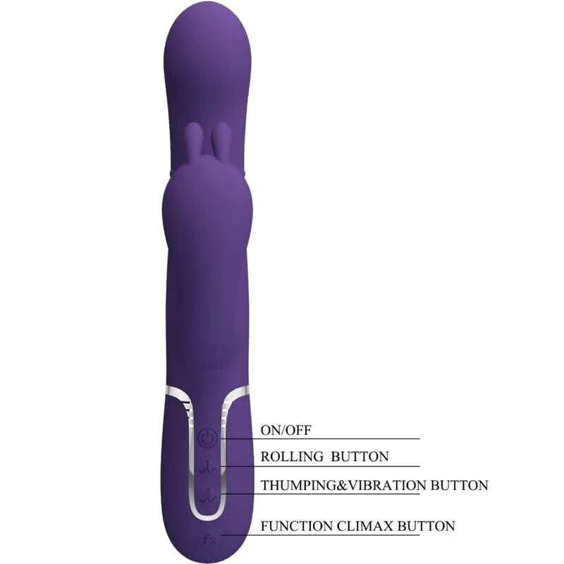 PRETTY LOVE - CAMMY TRIPLE VIBRATOR MULTIFUNKTION 4 IN 1 LILA - Vanelion Paradise