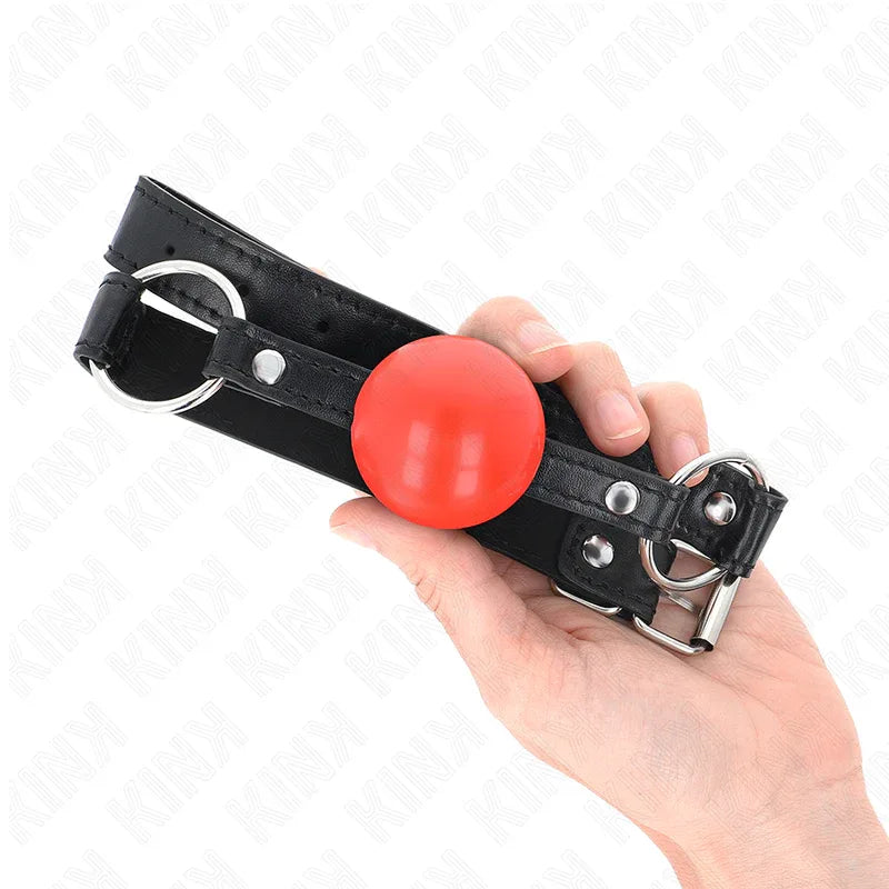 KINK - ROTER TPE-BALL 4 CM KNEBEL 60 x 2 CM - Vanelion Paradise