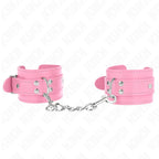 KINK - EINFACHE HANDGELENKSFESSELN ROSA VERSTELLBAR 20-23 CM X 5,5 CM - Vanelion Paradise