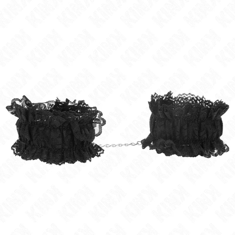 KINK - ELASTISCHE HANDGELENKSFESSELN AUS SPITZE NEGRO - Vanelion Paradise