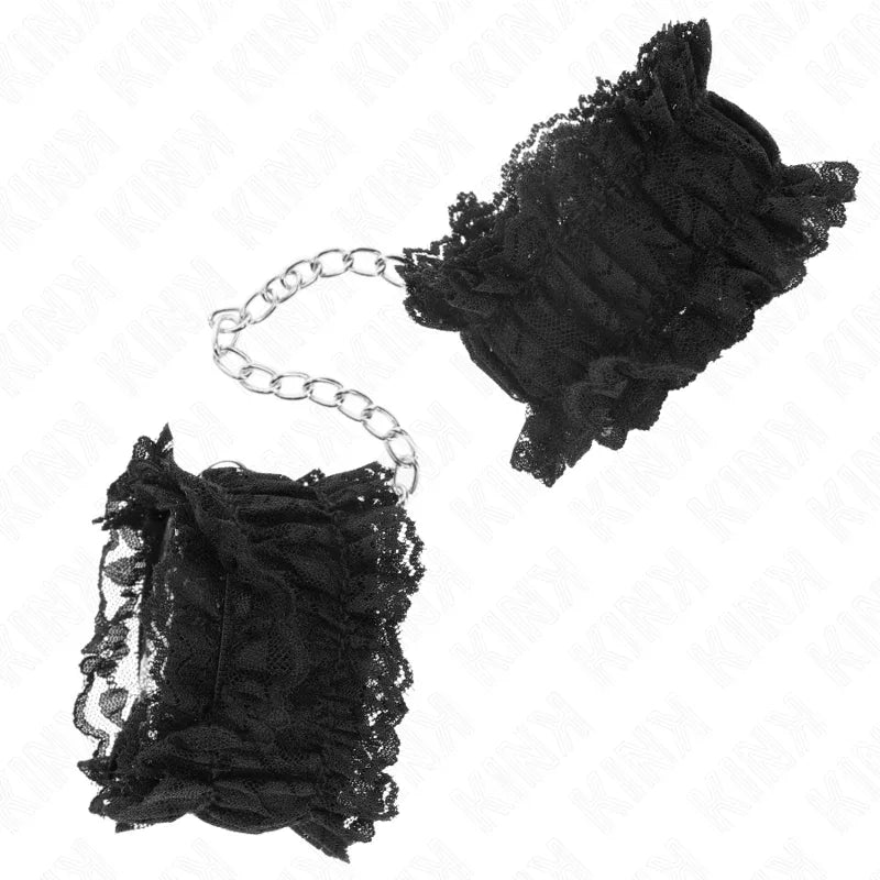 KINK - ELASTISCHE HANDGELENKSFESSELN AUS SPITZE NEGRO - Vanelion Paradise