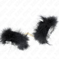 KINK - FEDERHANDMANSCHETTEN MIT GOLDKETTE MODELL 0 - Vanelion Paradise