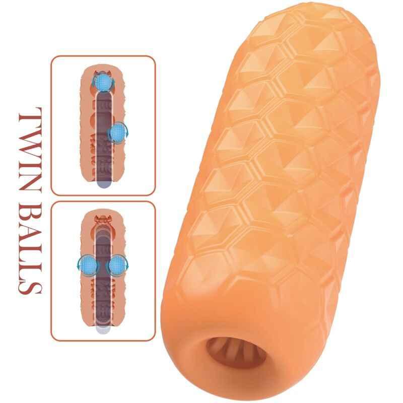 PRETTY LOVE - TWIN BALLS MÄNNLICHER MASTURBATOR ORANGE - Vanelion Paradise