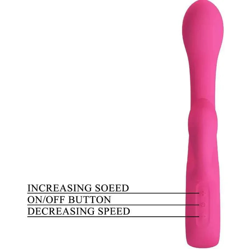 PRETTY LOVE - FRITZ RABBIT VIBRATOR 12 VIBRATIONEN ROSA - Vanelion Paradise