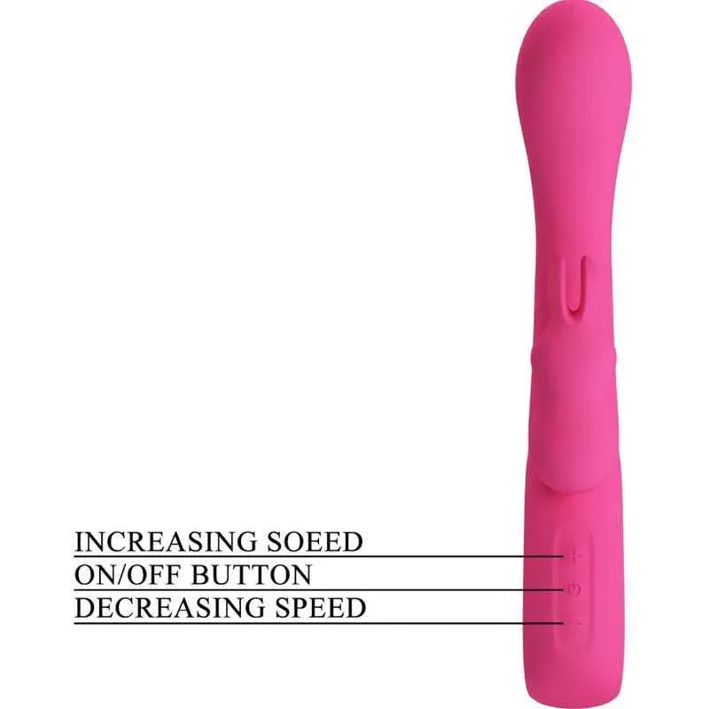 PRETTY LOVE - NOVAK RABBIT VIBRATOR 12 VIBRATIONEN ROSA - Vanelion Paradise