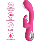 PRETTY LOVE - NOVAK RABBIT VIBRATOR 12 VIBRATIONEN ROSA - Vanelion Paradise