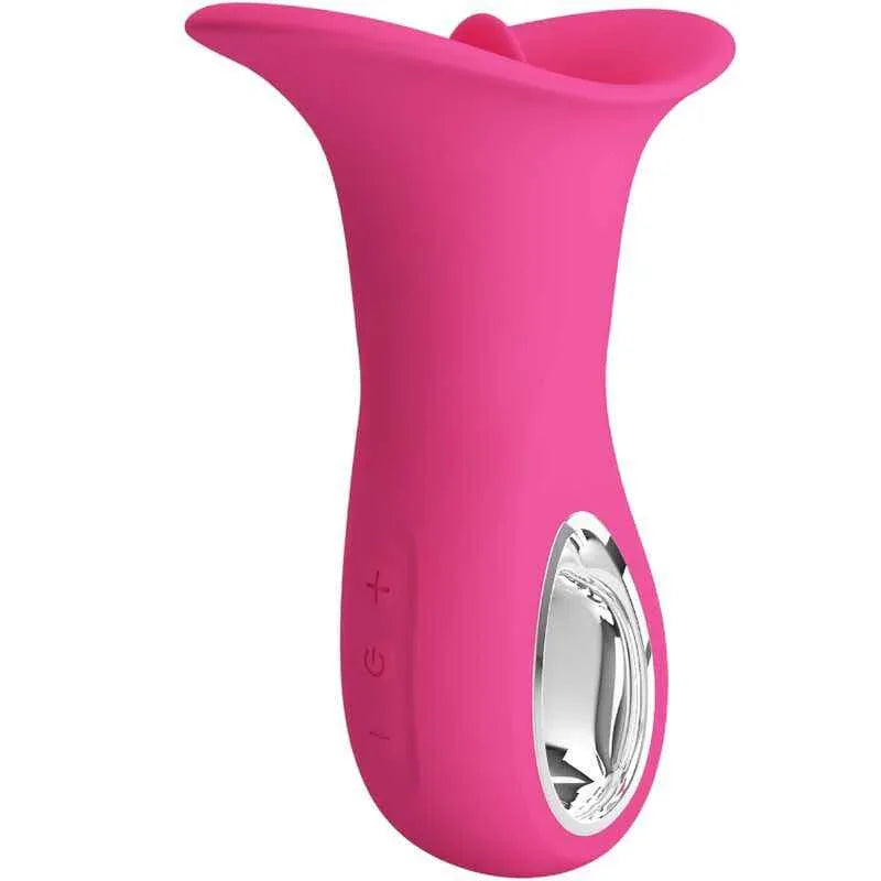 PRETTY LOVE - CLYDE ORALVIBRATOR VIBRIERENDE ZUNGE 12 VIBRATIONEN ROSA - Vanelion Paradise