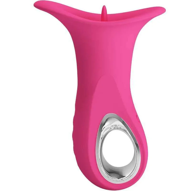 PRETTY LOVE - CLYDE ORALVIBRATOR VIBRIERENDE ZUNGE 12 VIBRATIONEN ROSA - Vanelion Paradise