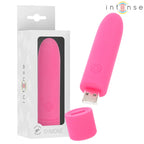 INTENSE - SYMONE USB WIEDERAUFLADBARER VIBRIERENDER BULLET 8 VIBRATIONEN ROSA 10 X 2,2 CM - Vanelion Paradise