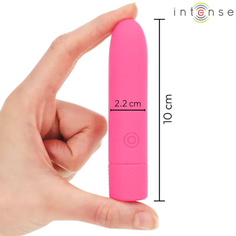 INTENSE - SYMONE USB WIEDERAUFLADBARER VIBRIERENDER BULLET 8 VIBRATIONEN ROSA 10 X 2,2 CM - Vanelion Paradise