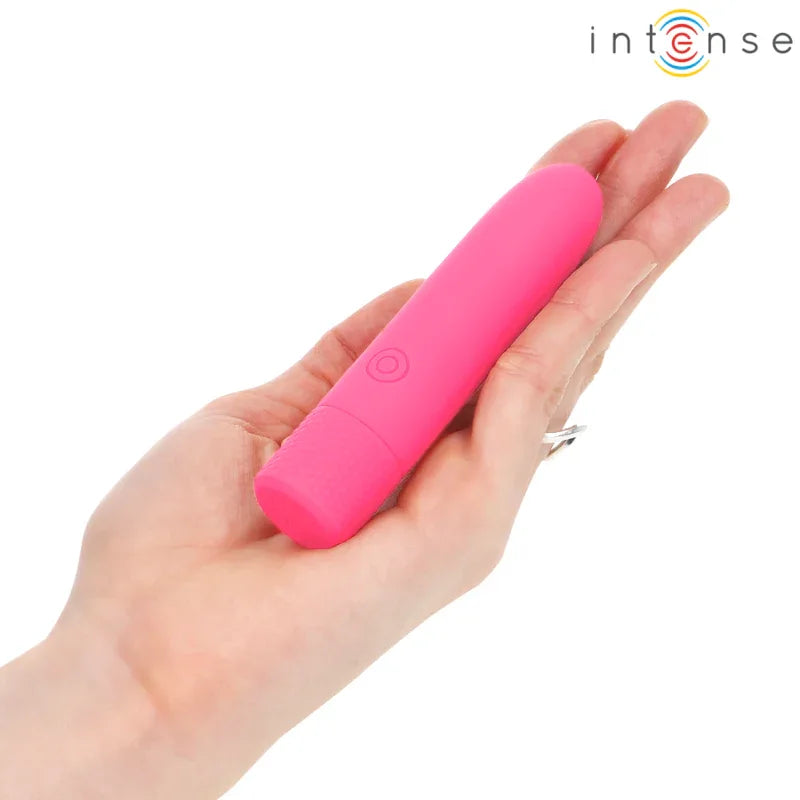 INTENSE - SYMONE USB WIEDERAUFLADBARER VIBRIERENDER BULLET 8 VIBRATIONEN ROSA 10 X 2,2 CM - Vanelion Paradise
