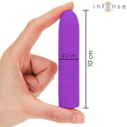 INTENSE - SYMONE USB WIEDERAUFLADBARER VIBRIERENDER BULLET 8 VIBRATIONEN LILA 10 X 2,2 CM - Vanelion Paradise