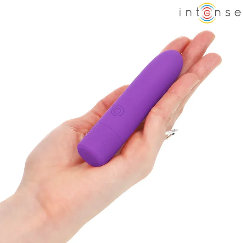 INTENSE - SYMONE USB WIEDERAUFLADBARER VIBRIERENDER BULLET 8 VIBRATIONEN LILA 10 X 2,2 CM - Vanelion Paradise