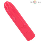 INTENSE - SYMONE USB WIEDERAUFLADBARER VIBRIERENDER BULLET 8 VIBRATIONEN ROT 10 X 2,2 CM - Vanelion Paradise