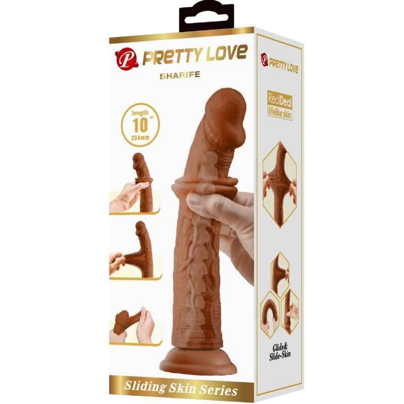 PRETTY LOVE - SHARIFE REALISTISCHER DILDO 25 CM BRAUN - Vanelion Paradise