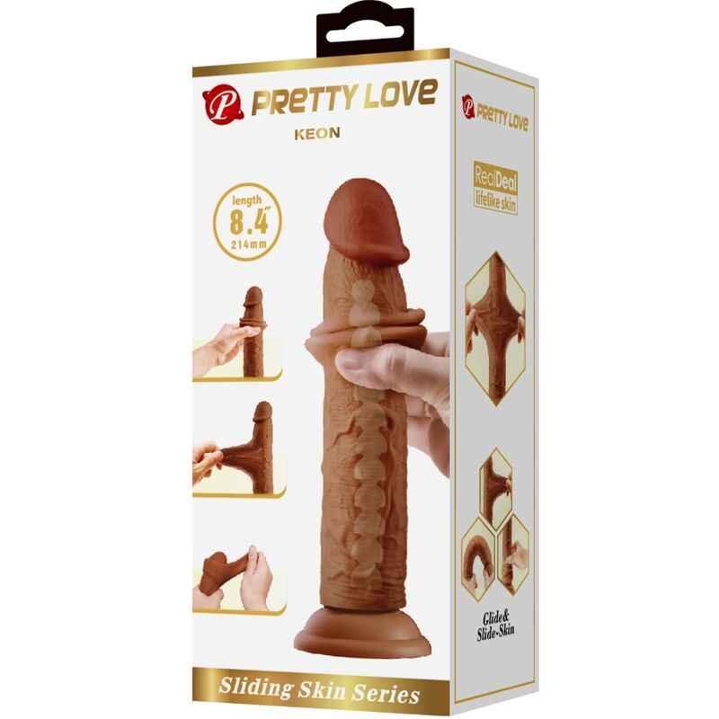 PRETTY LOVE - KEON REALISTISCHER DILDO 21 CM BRAUN - Vanelion Paradise