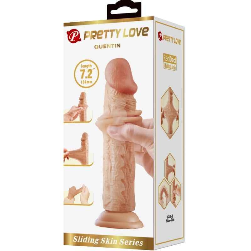 PRETTY LOVE - QUENTIN REALISTISCHER DILDO 18 CM FLEISCH - Vanelion Paradise