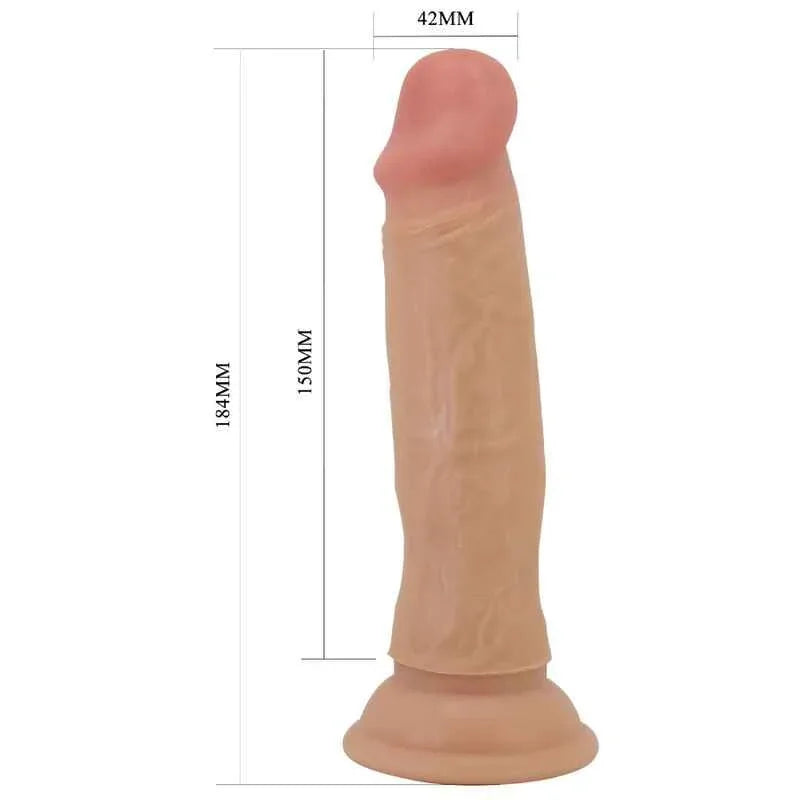 PRETTY LOVE - QUENTIN REALISTISCHER DILDO 18 CM FLEISCH - Vanelion Paradise