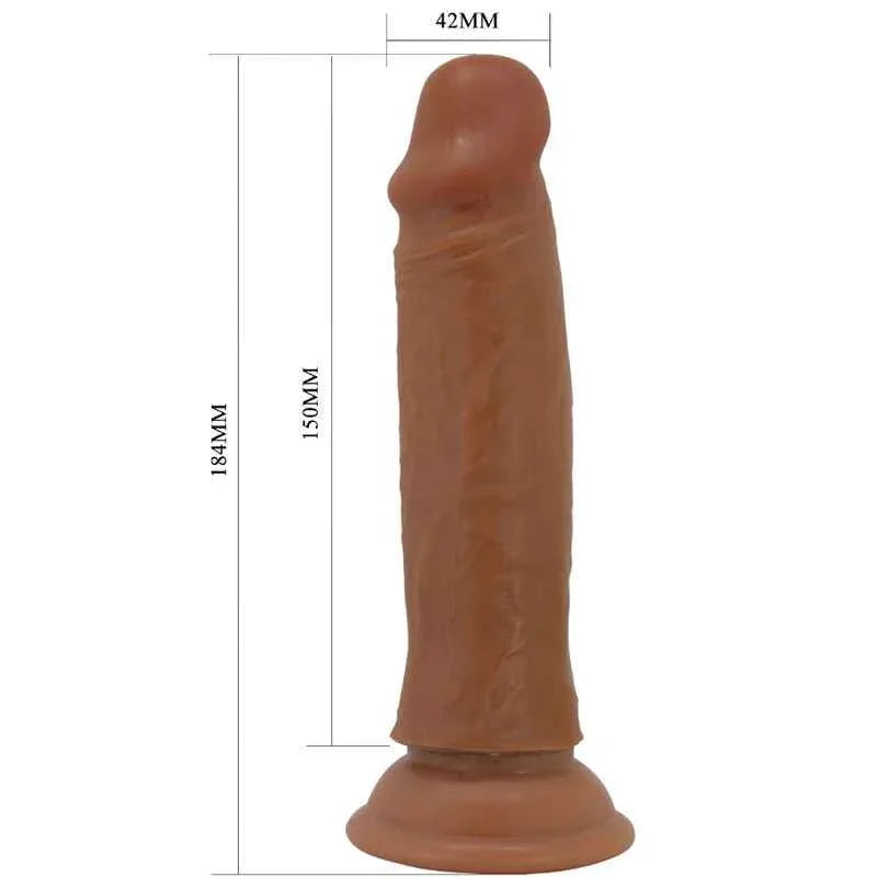 PRETTY LOVE - QUENTIN REALISTISCHER DILDO 18 CM BRAUN - Vanelion Paradise