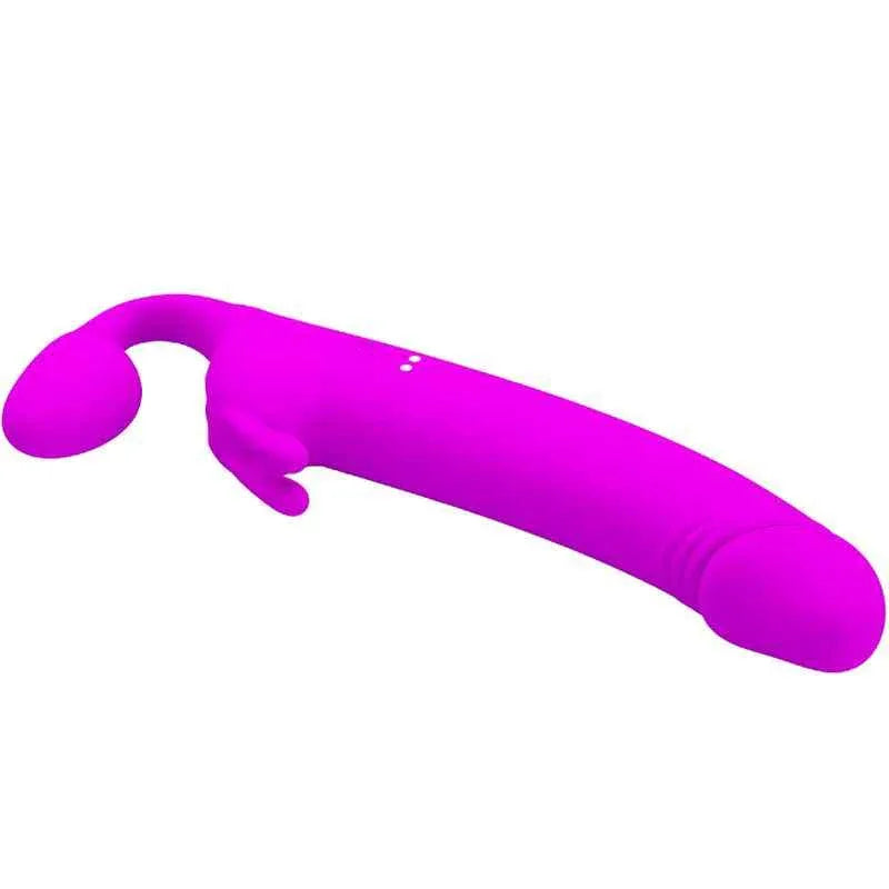 PRETTY LOVE - ZANINI STRAPLESS STRAP-ON 10 VIBRATIONEN LILA - Vanelion Paradise