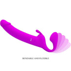 PRETTY LOVE - ZANINI STRAPLESS STRAP-ON 10 VIBRATIONEN LILA - Vanelion Paradise