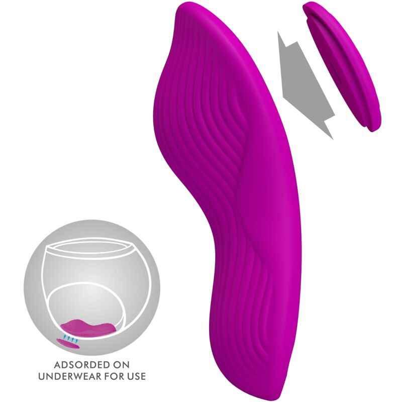 PRETTY LOVE - ROMARIO AUFLEGBARER KLITORIS-STIMULATOR MIT FERNBEDIENUNG ROSA - Vanelion Paradise