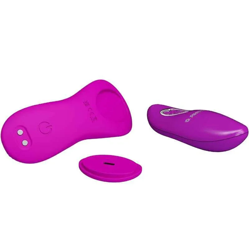 PRETTY LOVE - ROMARIO AUFLEGBARER KLITORIS-STIMULATOR MIT FERNBEDIENUNG ROSA - Vanelion Paradise