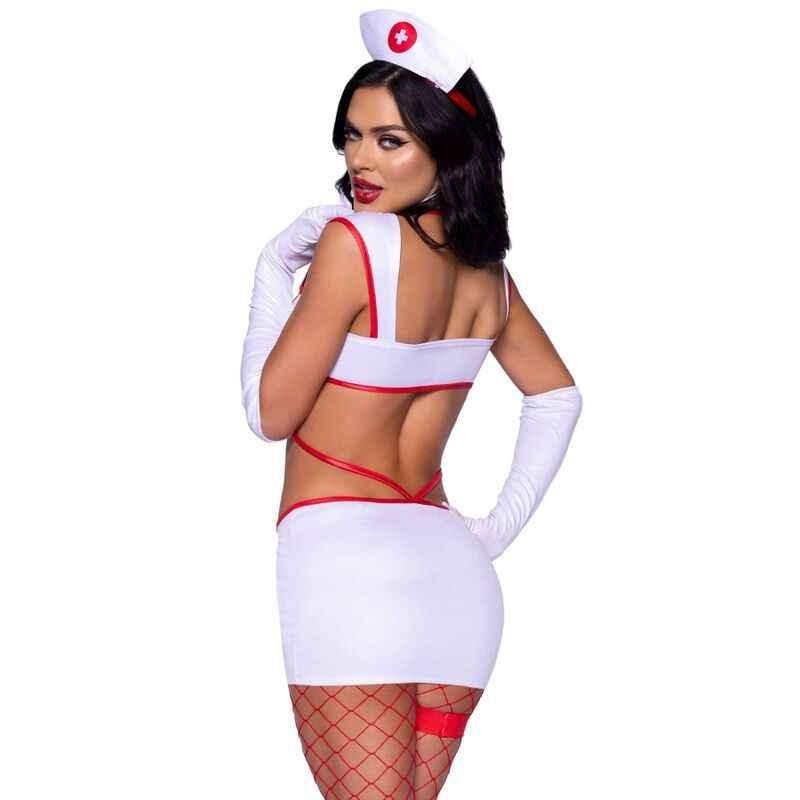 LEG AVENUE - KOSTÜM SEXY KRANKENPFLEGERIN WEISS M - Vanelion Paradise