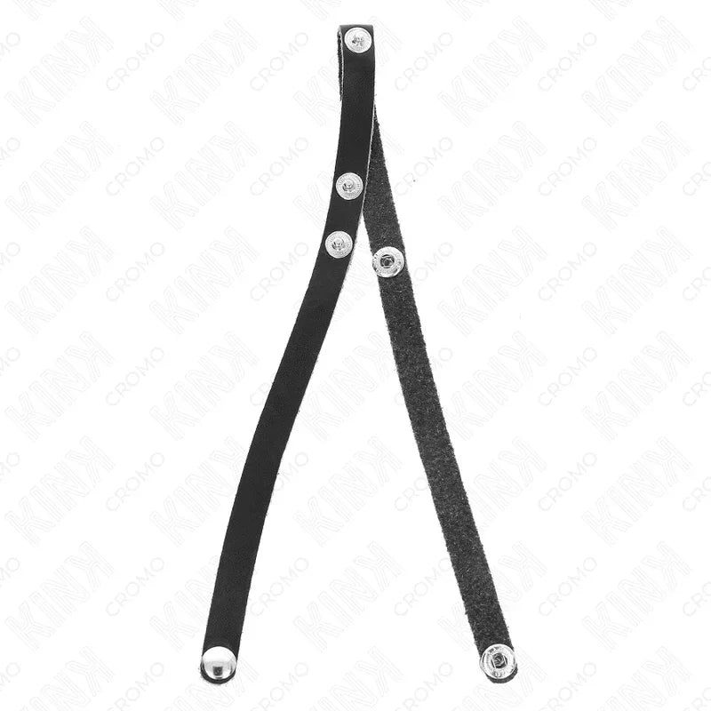 KINK - LEDER PENISRING MIT DRUCKVERSCHLUSS 39 X 1 CM - Vanelion Paradise