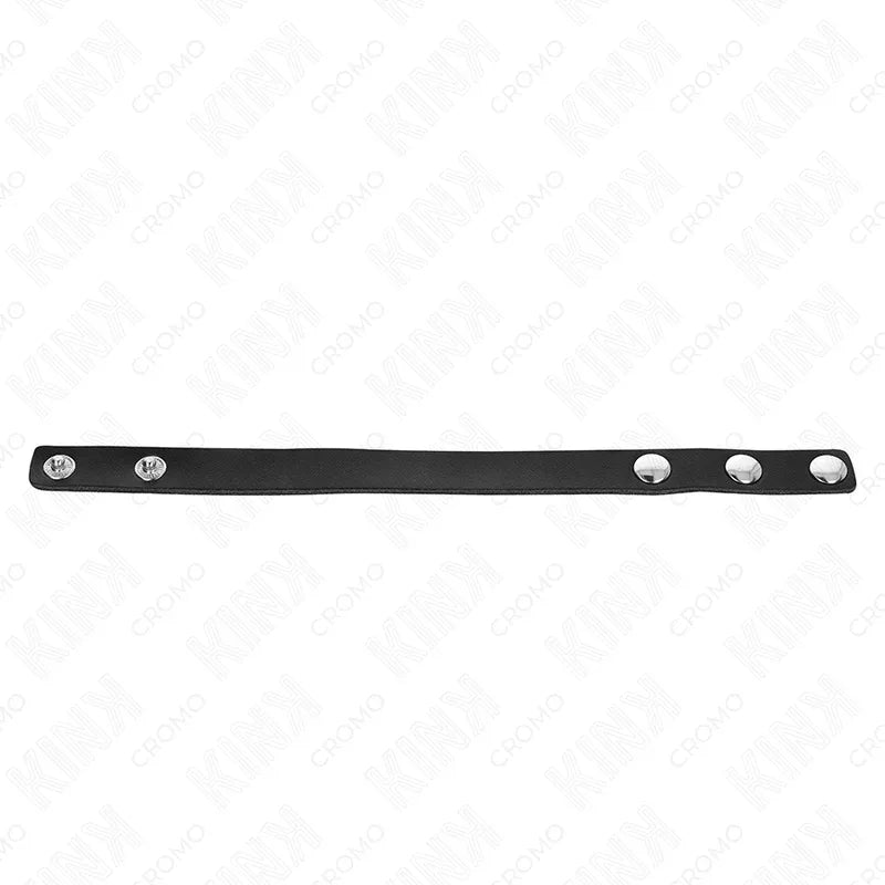 KINK - PENISRING AUS LEDER MIT DRUCKVERSCHLUSS 21,5 X 1,5 CM - Vanelion Paradise
