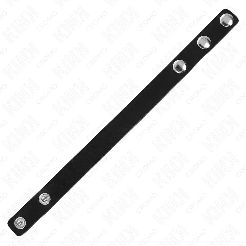 KINK - PENISRING AUS LEDER MIT DRUCKVERSCHLUSS 21,5 X 1,5 CM - Vanelion Paradise
