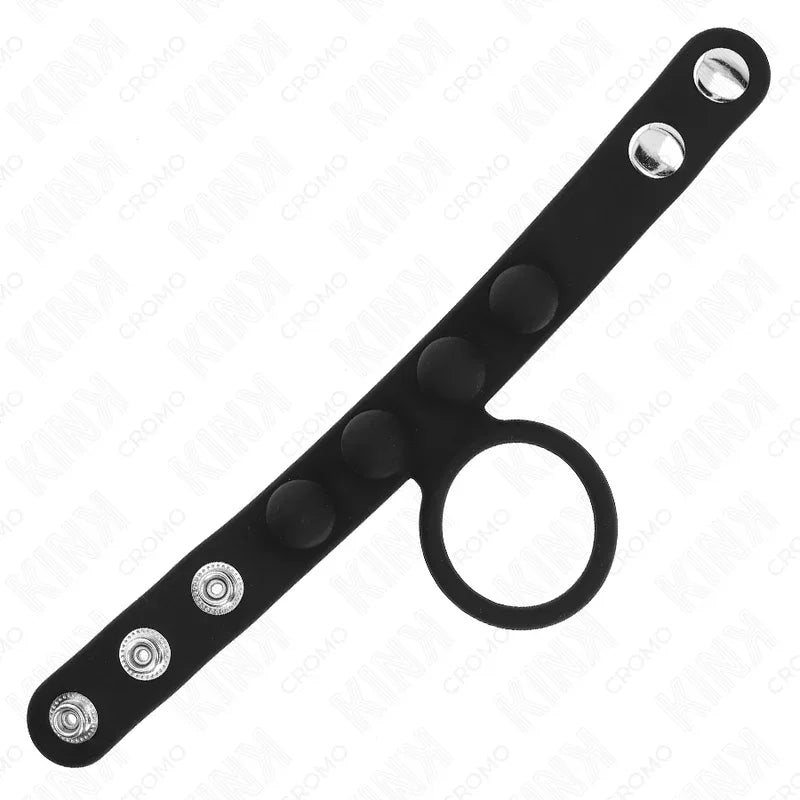 KINK - LEDER PENISRING 3,5 CM MIT DRUCKVERSCHLUSS 23 X 2 CM - Vanelion Paradise