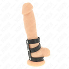 KINK - DREIFACH LEDER PENISRING MIT DRUCKVERSCHLUSS - Vanelion Paradise