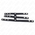 KINK - DREIFACH LEDER PENISRING MIT DRUCKVERSCHLUSS - Vanelion Paradise