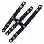 KINK - DREIFACH LEDER PENISRING MIT DRUCKVERSCHLUSS - Vanelion Paradise