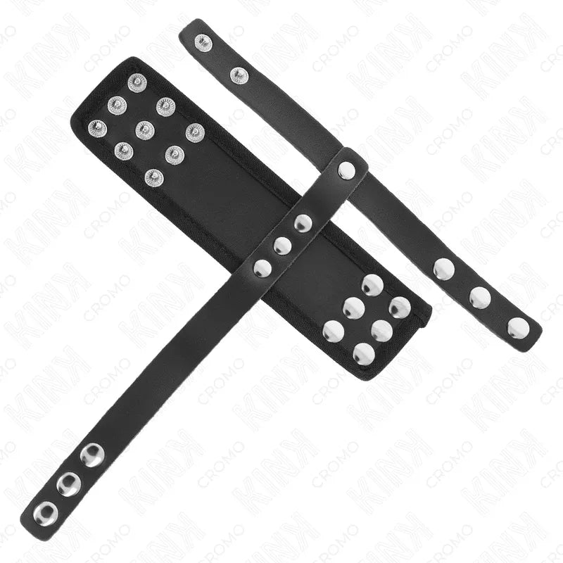 KINK - PENISKÄFIGRING AUS LEDER MIT VERSTELLBAREM BESCHICHTETEM HOCKENTRENNERGURT - Vanelion Paradise