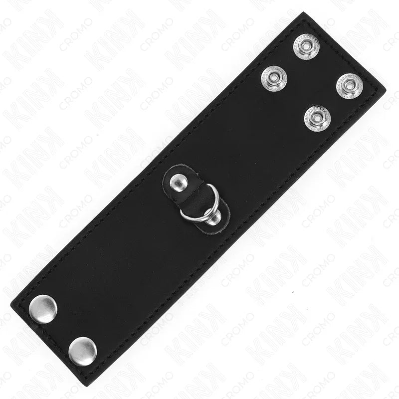 KINK - LEDER PENISRING MIT DRUCKVERSCHLUSS 18 X 5 CM - Vanelion Paradise