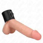 KINK - LEDER PENISRING MIT DRUCKVERSCHLUSS 18 X 5 CM - Vanelion Paradise