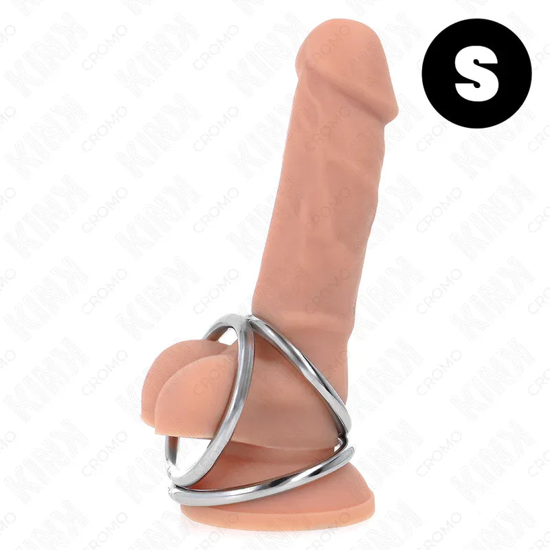 KINK - DREIFACH CHROM METALL PENISRING 3,2 CM BIS 4,5 CM - Vanelion Paradise