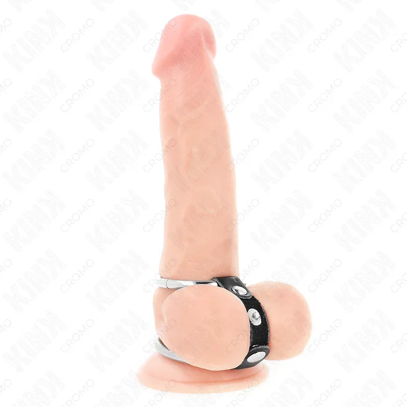 KINK - DOPPELTER PENISRING 3,8 CM BIS 5 CM DURCH LEDER VERBUNDEN - Vanelion Paradise
