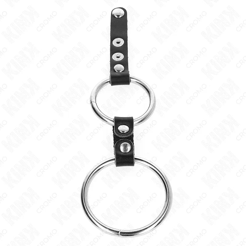 KINK - DOPPELTER PENISRING 3,8 CM BIS 5 CM DURCH LEDER VERBUNDEN - Vanelion Paradise