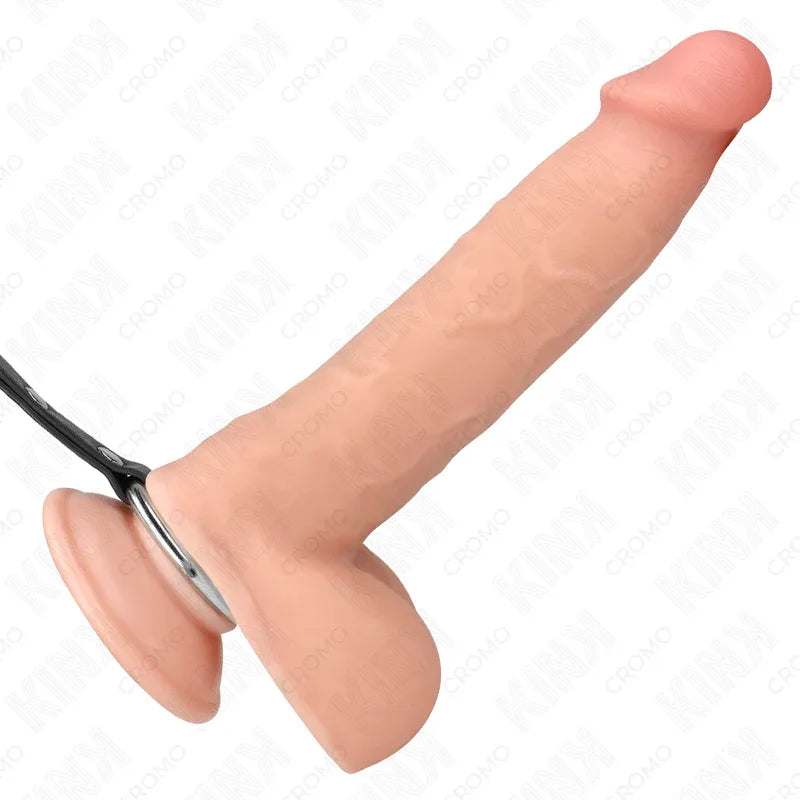 KINK - METALL-PENISRING MIT KETTE UND VERSTELLBAREN BRUSTKLAMMERN - Vanelion Paradise