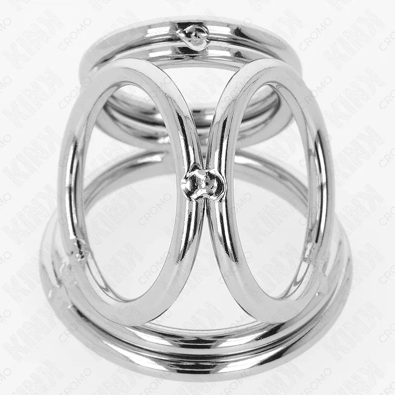 KINK - DREIFACH CHROM METALL PENISRING 3,8 CM BIS 5 CM MODELL 1 - Vanelion Paradise