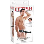 FETISH FANTASY SERIES - 19 CM VIBRIERENDER HOHL-STRAP-ON SCHWARZ - Vanelion Paradise