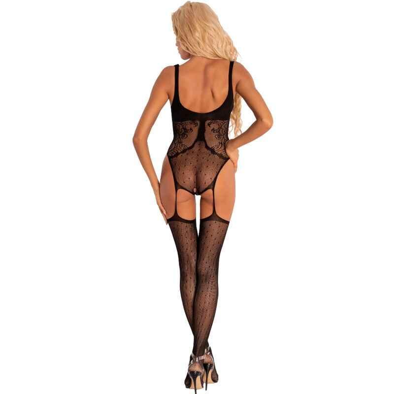 LIVCO CORSETTI FASHION - MELISENDA CF 1709 BADEMANTEL + HEMD + STRING SCHWARZ S - Vanelion Paradise
