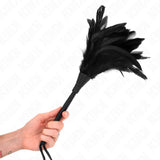 KINK - BLACK MAIDS HORNFORM TICKLE HÜHNERFEDERN 36 CM - Vanelion Paradise
